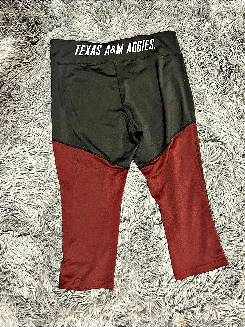 Texas A&M Black & Red Athletic Leggings